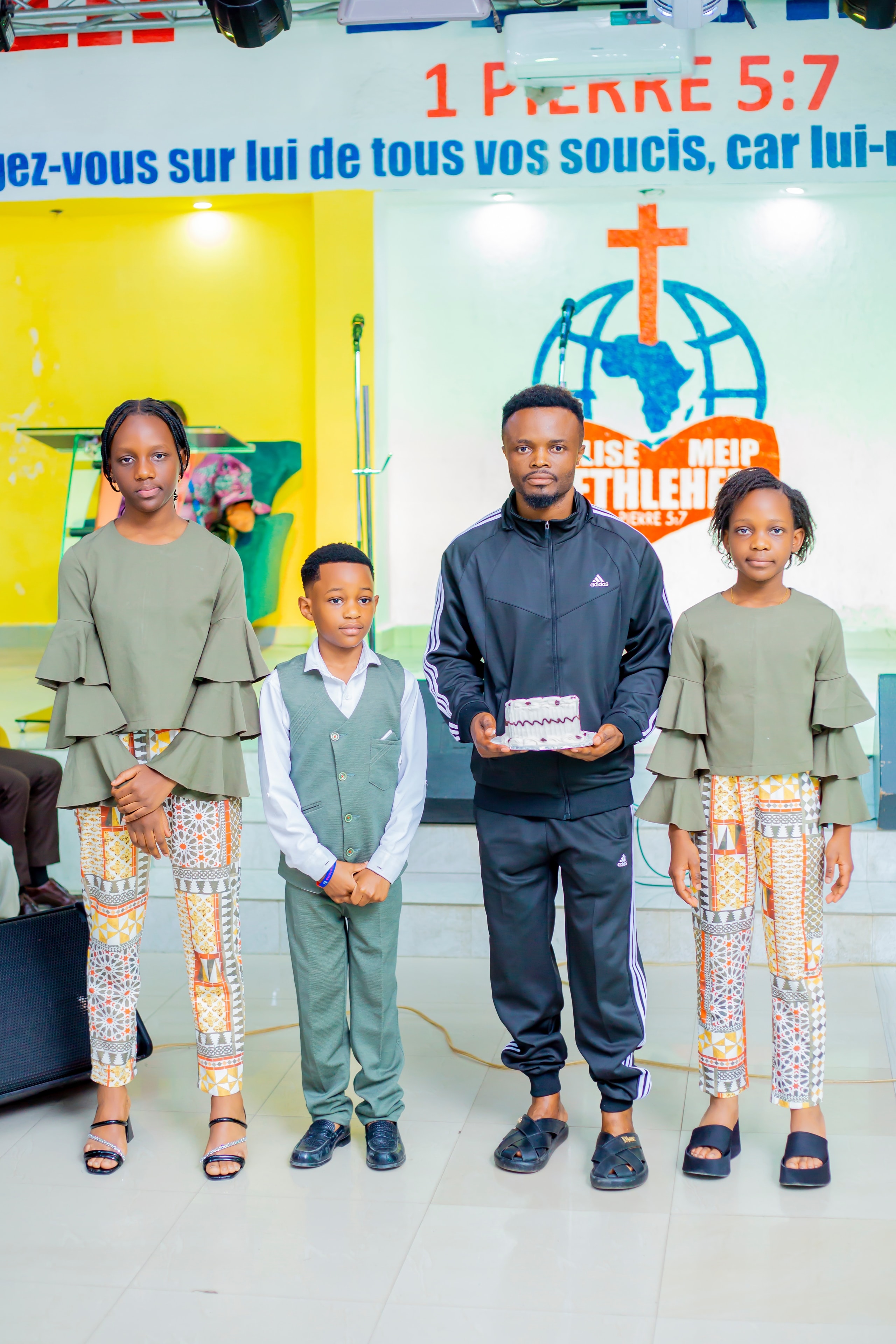 Family celebration at a church event
